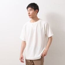 ツイルキーネック半袖Tシャツ 【接触冷感洗濯機OK】
