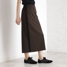 サイドラメラインタイトスカート【洗濯機OK】