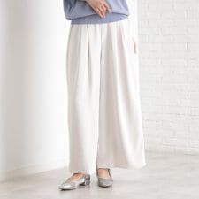 タックワイドパンツ【UV洗濯機OKセットUP可】