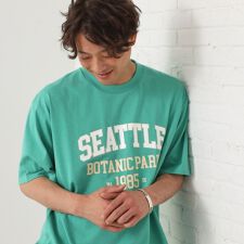 カレッジロゴ半袖Tシャツ 親子リンク洗濯機OK