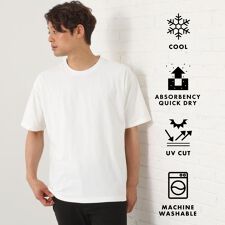 パーフェクテックリンクス半袖Tシャツ 【接触冷感／吸水速乾／UVカット／洗濯機OK】