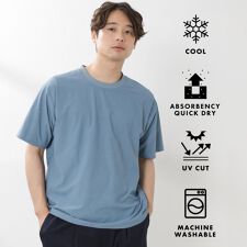 パーフェクテックリンクス半袖Tシャツ 【接触冷感／吸水速乾／UVカット／洗濯機OK】