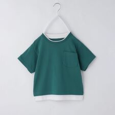 【110－160】レイヤード風半袖Tシャツ洗濯機OK