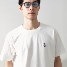 ワンポイントベアーロゴ半袖Tシャツ【洗濯機OK】