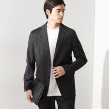 エバーデニムジャケット【色落ちしにくい洗濯機OKストレッチセットアップ可】