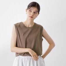 【汗染み防止】ノースリーブTシャツ【洗濯機OKUVケア】