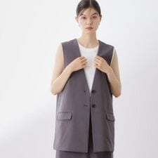 ノーカラージレ【セットアップ可洗濯機OK】