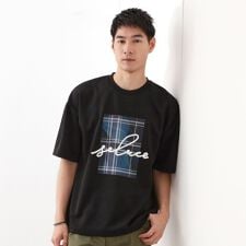 コード刺繍フォトプリント半袖Tシャツ 【洗濯機OK】