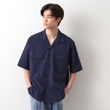 ザ ショップ ティーケー(THE SHOP TK)のCAVEダブルフラップ半袖シャツ【吸水速乾／ストレッチ／洗濯機OK】