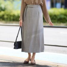 ベルト付ナロースカート【セットアップ可】CAVIANシリーズ