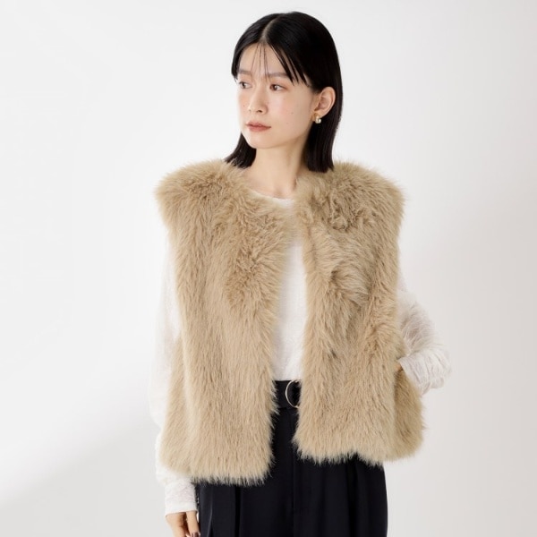 フェイクファーベスト | ザ ショップ ティーケー(THE SHOP TK
