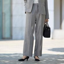 ビジネスセミワイドパンツ【セットアップ可洗濯機OK】CAVIANシリーズ