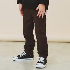 【110－160裏起毛】あったかのびーるストレートパンツ洗濯機OK