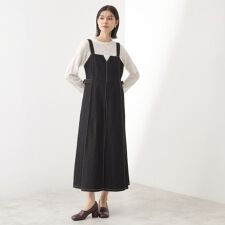 ザ ショップ ティーケー(THE SHOP TK)のデニムステッチジャンスカ