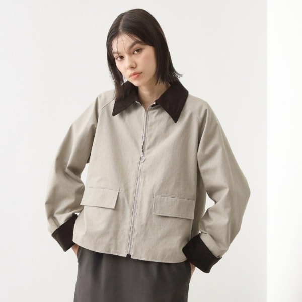 洗えるリネン100％】ウォッシャブルペーパーリネンブルゾン