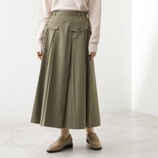 ザ ショップ ティーケー(THE SHOP TK)のフラップタックスカート【洗える】