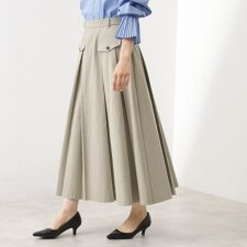 ザ ショップ ティーケー(THE SHOP TK)のフラップタックスカート【洗える】