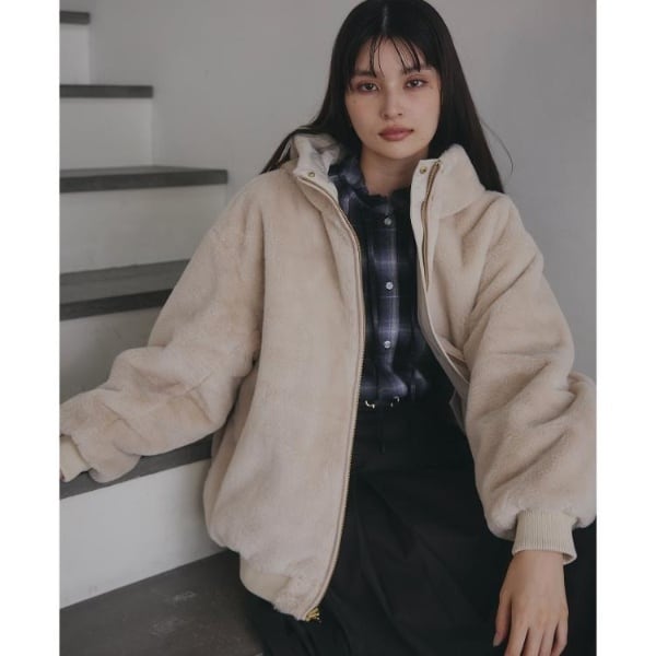 ファーエリバルーンブルゾン | センスオブプレイスバイアーバン