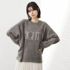 ベルベットフェザー ロゴニットプルオーバー