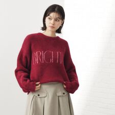 ベルベットフェザー ロゴニットプルオーバー