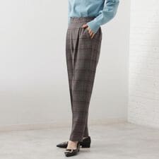 【着丈選べるXS～XLサイズ】あったか裏起毛テーパードパンツ