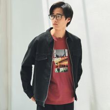 コットンデニムブルゾン 【セットアップ可】