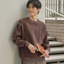 【大人の上品カジュアルを叶える】ハグするニット 洗濯機OK／6色展開