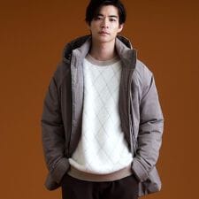 【軽くて、暖かい】SORONA／ソロナ 中綿ブルゾン 防風軽量洗濯機OKフード脱着可