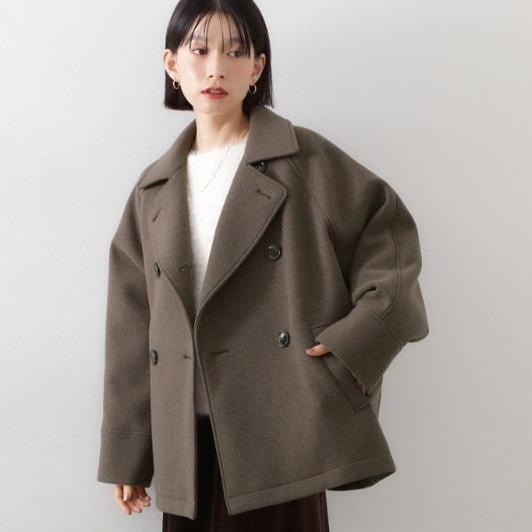 柔らかで大人上品 ジャージメルトンPコート | ザ ショップ ティーケー