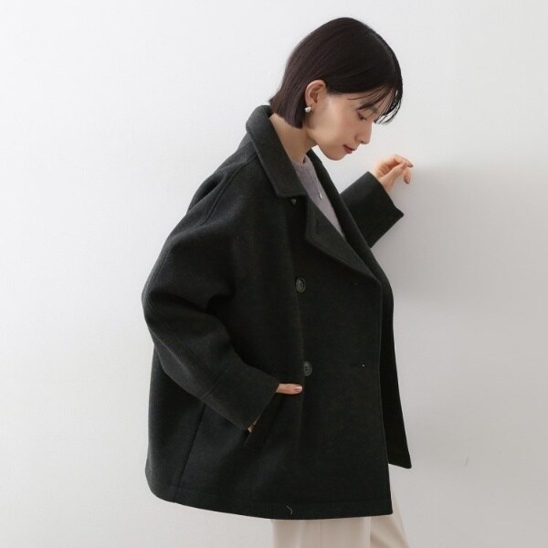 柔らかで大人上品 ジャージメルトンPコート | ザ ショップ ティーケー