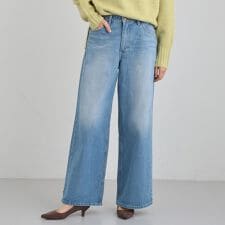 【Lee】デニムワイドパンツ