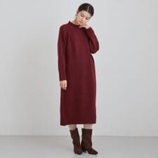 ザ ショップ ティーケー(THE SHOP TK)のウール混杢調ハイネックワンピース