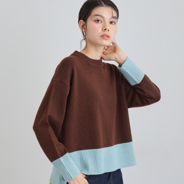 インしないで着られる カラーブロックニット | ザ ショップ ティーケー