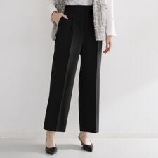 【通勤・セレモニー】ダブルクロスワイドパンツセットアップ可