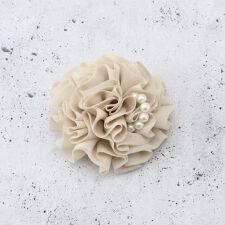 パール調付きコサージュ