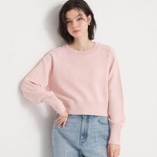 【着丈が選べる】スウェットライクラメジャカードニット