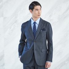 ライトエバーデニム ジャケット 洗濯機OKストレッチセットアップ可