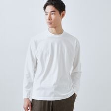 【ジャケットインにもおすすめ】きれいめ長袖Tシャツ 洗濯機OK