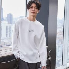 【さりげないワンポイント】ダンボール刺繍スウェット 洗濯機OK