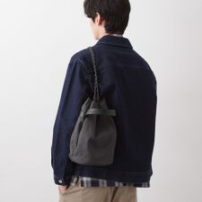 ツイル2WAY 巾着バッグ