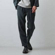 【LINO FINE】リネンライク イージースラックス UVカットイージーケア吸水速乾洗濯機OK