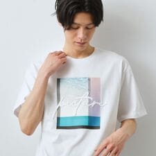 コード刺繍 半袖Tシャツ 洗濯機OK
