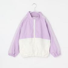 【110-160】レース配色ナイロンブルゾン