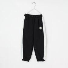 【110-160】配色ラインナイロンパンツ