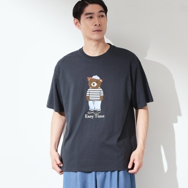 クマ サガラ刺繍 半袖Tシャツ 【洗濯機OK】 | ザ ショップ ティーケー