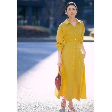 Opaque Clip Amarcコラボ ウエスト切替シャツワンピース オペークドットクリップ Opaque Clip ファッション通販 マルイウェブチャネル Cb001 985 18 01