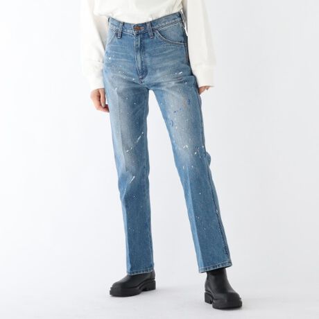 ◇【別注】Wrangler ペイントフレアデニムパンツ | オペークドット 
