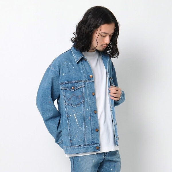 ◇【別注】Wrangler ペイントデニムジャケット | オペークドット