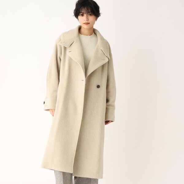 ≪JAPAN FABRIC≫ 2WAYシャギーウールロングコート | オペーク