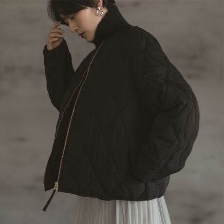 ボアライナー付き キルティングショートコート【洗える】 | オペーク 